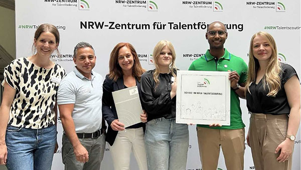 Schule im NRW-Talentscouting - btg ist ausgezeichnet talentorientiert